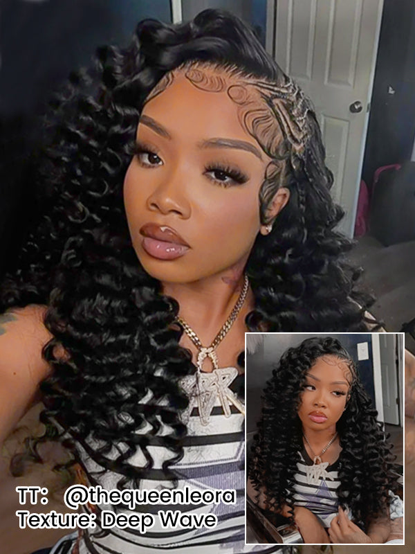 #1 Jet Black Body Wave /Loose Deep 7x6/13x6 FULL Lace Frontal Human Hair Wig 
