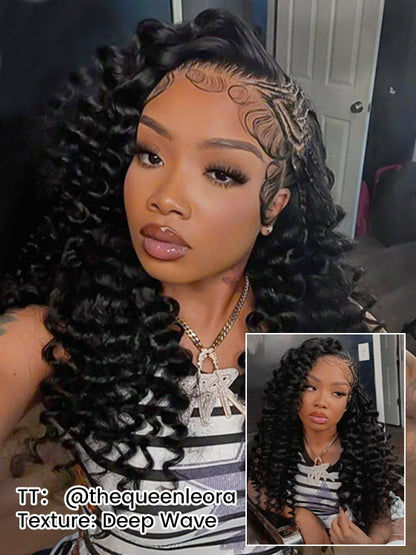 #1 Jet Black Body Wave /Loose Deep 7x6/13x6 FULL Lace Frontal Human Hair Wig 