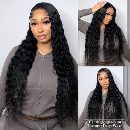 #1 Jet Black Body Wave /Loose Deep 7x6/13x6 FULL Lace Frontal Human Hair Wig 