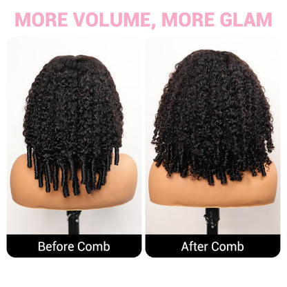 Burmese Curly 13x4 Lace Front Wig 100% Human Hair Wigs Curly Hair Pre Plucked Hairline Flash Sale _product