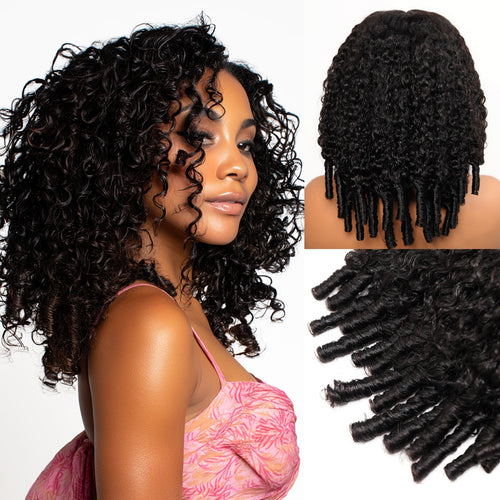 Burmese Curly 13x4 Lace Front Wig 100% Human Hair Wigs Curly Hair Pre Plucked Hairline Flash Sale - GeetaHair