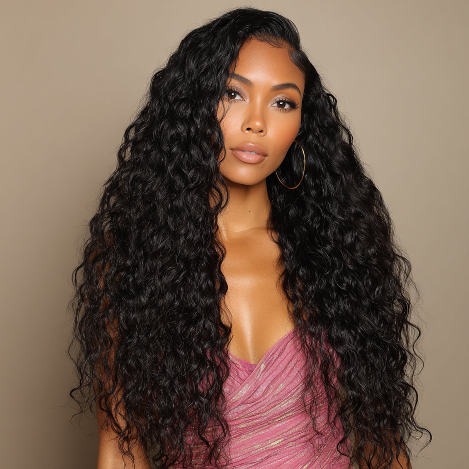 Geeta 13x4 Lace Front Raw Indian Glueless Wig Natural Wavy 300% Density Human Hair Wigs Pre Plucked - GeetaHair