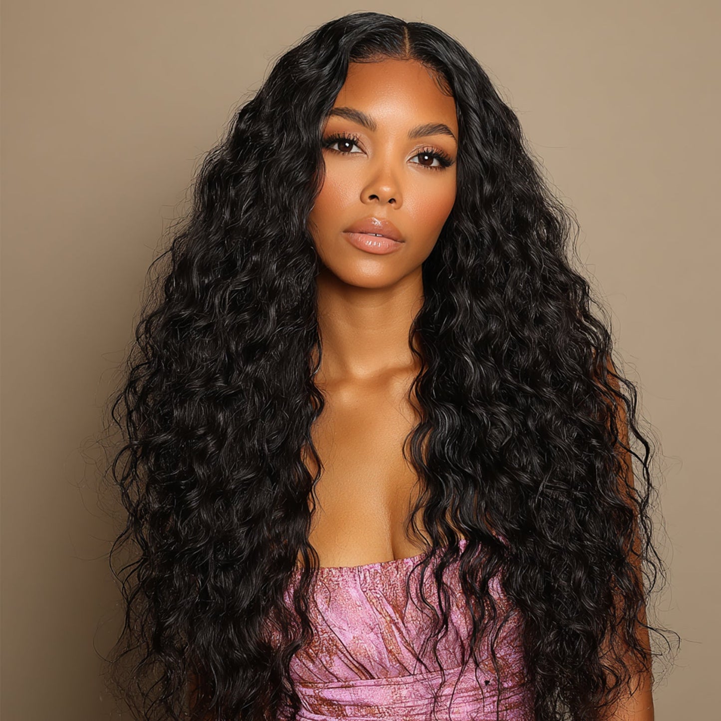 Geeta 13x4 Lace Front Raw Indian Glueless Wig Natural Wavy 300% Density Human Hair Wigs Pre Plucked - GeetaHair